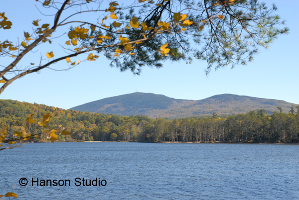 Sutton, NH - Mt. Kearsarge over Kezar Lake - Fall